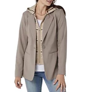 Peace Love World Ponte Blazer with Zip-out Inserts